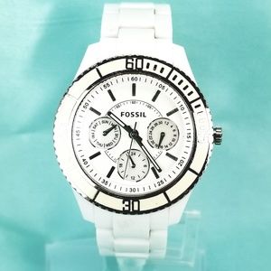 Fossil Womens White MOP Watch ES2540 All White Res